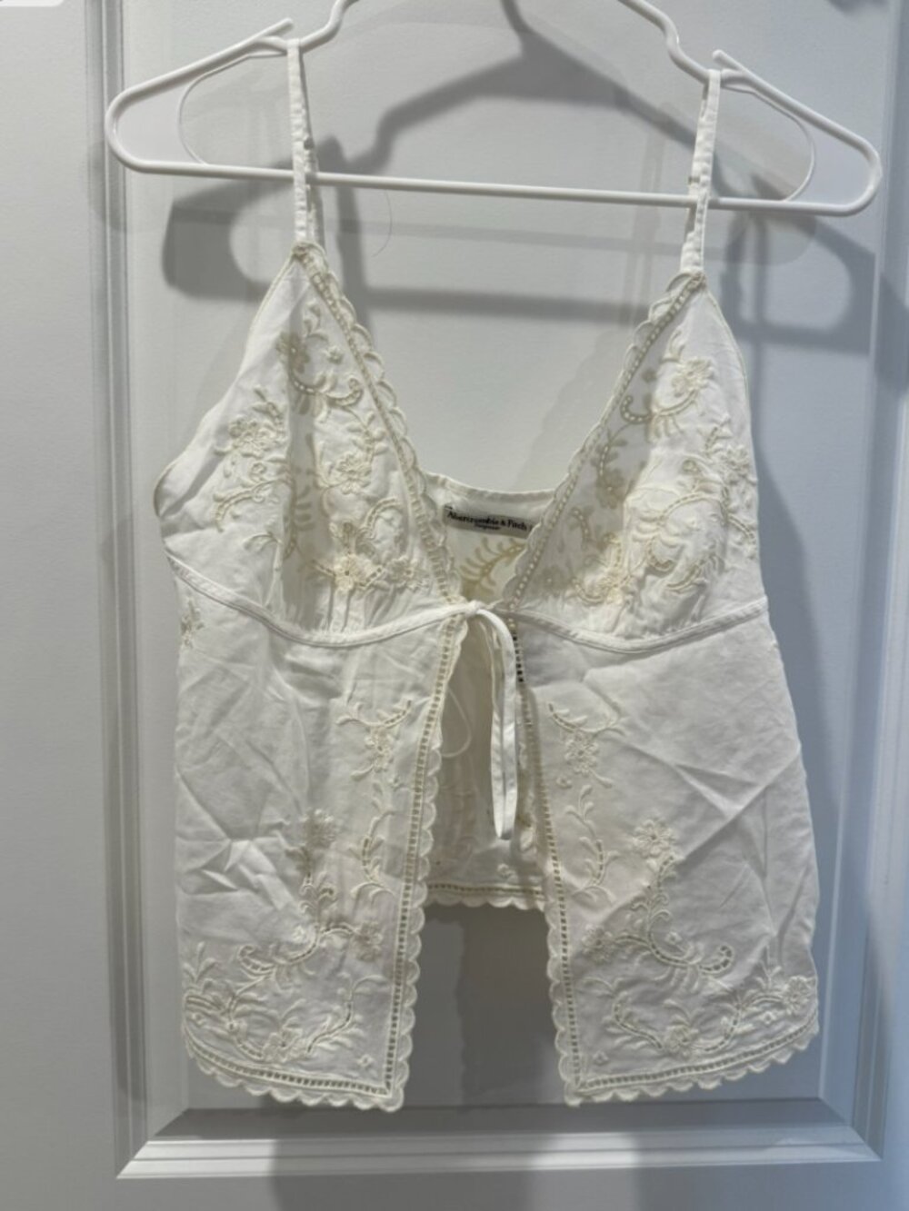 Abercrombie Embroidered Cutwork Cami